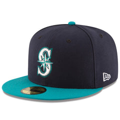 Navy/Teal Seattle Mariners New Era Alternate Authentic Collection On Field 59FIFTY Fitted Hat
