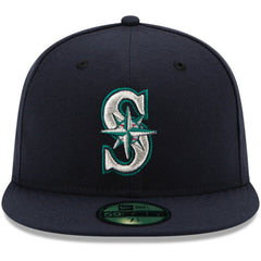 Navy Seattle Mariners New Era Authentic Collection On Field 59FIFTY Fitted Hat