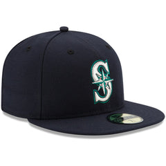 Navy Seattle Mariners New Era Authentic Collection On Field 59FIFTY Fitted Hat
