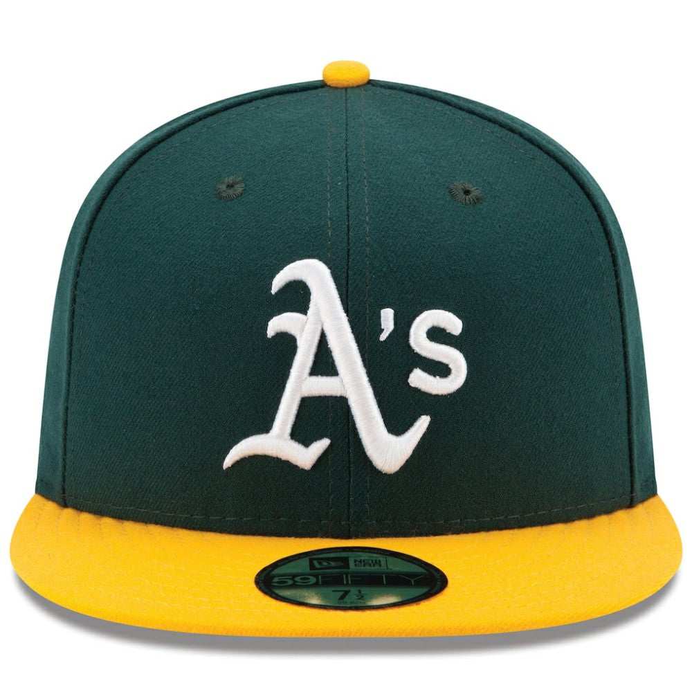 Green/Yellow Athletics New Era Home Authentic Collection On-Field 59FIFTY Fitted Hat
