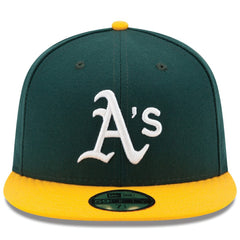 Green/Yellow Athletics New Era Home Authentic Collection On-Field 59FIFTY Fitted Hat