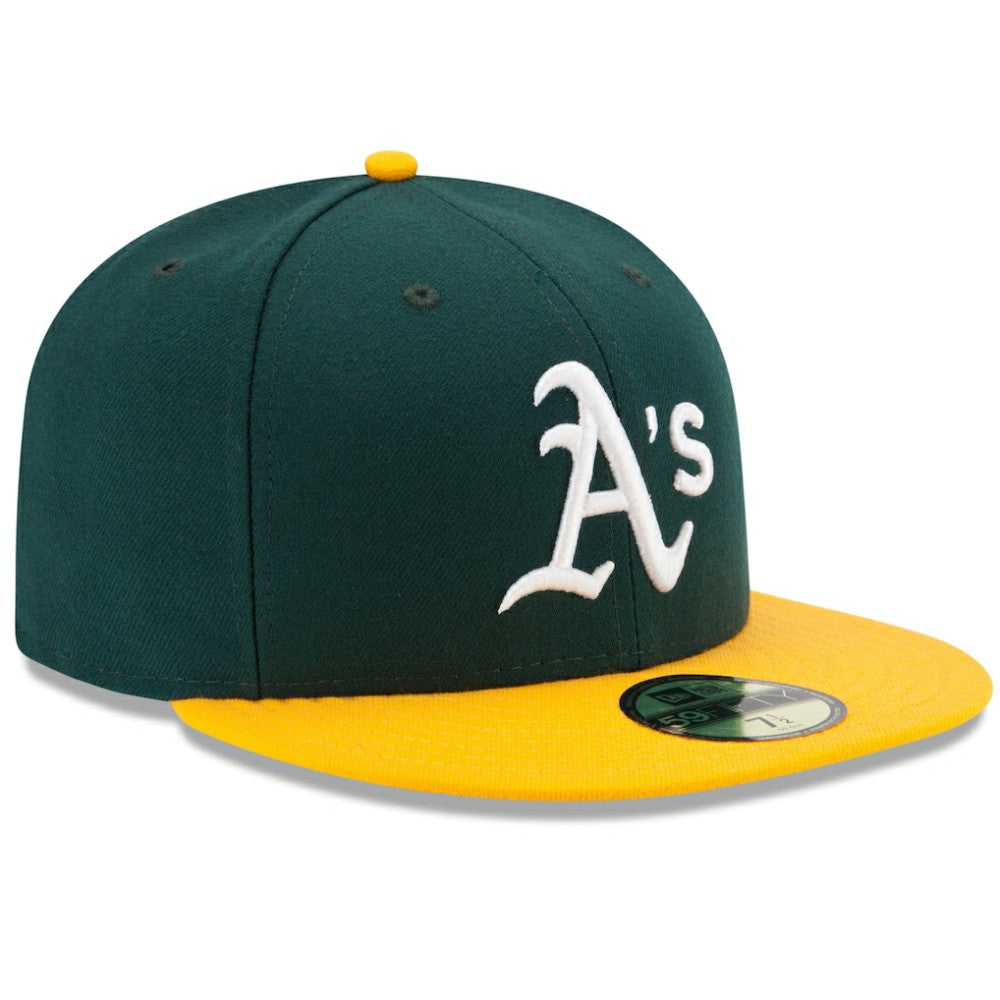 Green/Yellow Athletics New Era Home Authentic Collection On-Field 59FIFTY Fitted Hat