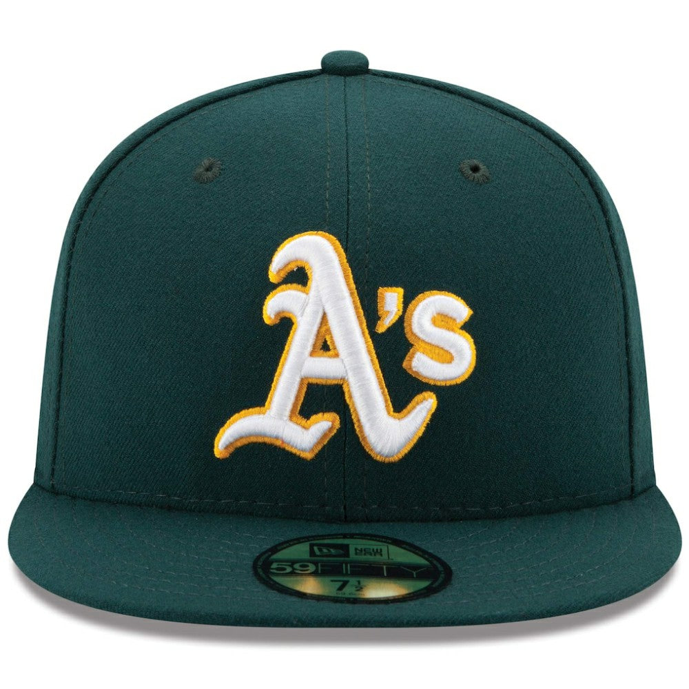 Green Athletics New Era Road Authentic Collection On Field 59FIFTY Performance Fitted Hat