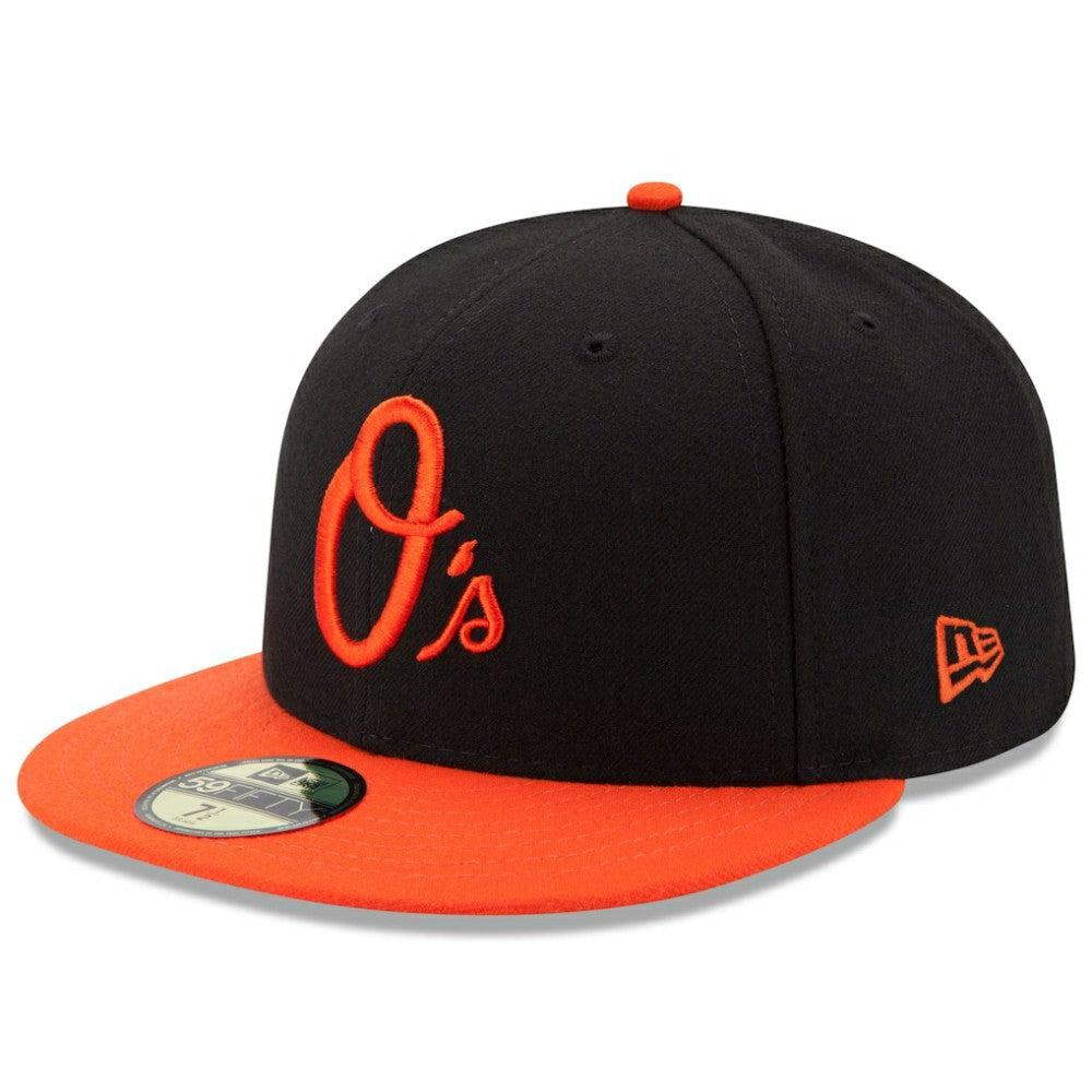 Black/Orange Baltimore Orioles New Era Alternate Authentic Collection On Field 59FIFTY Performance Fitted Hat