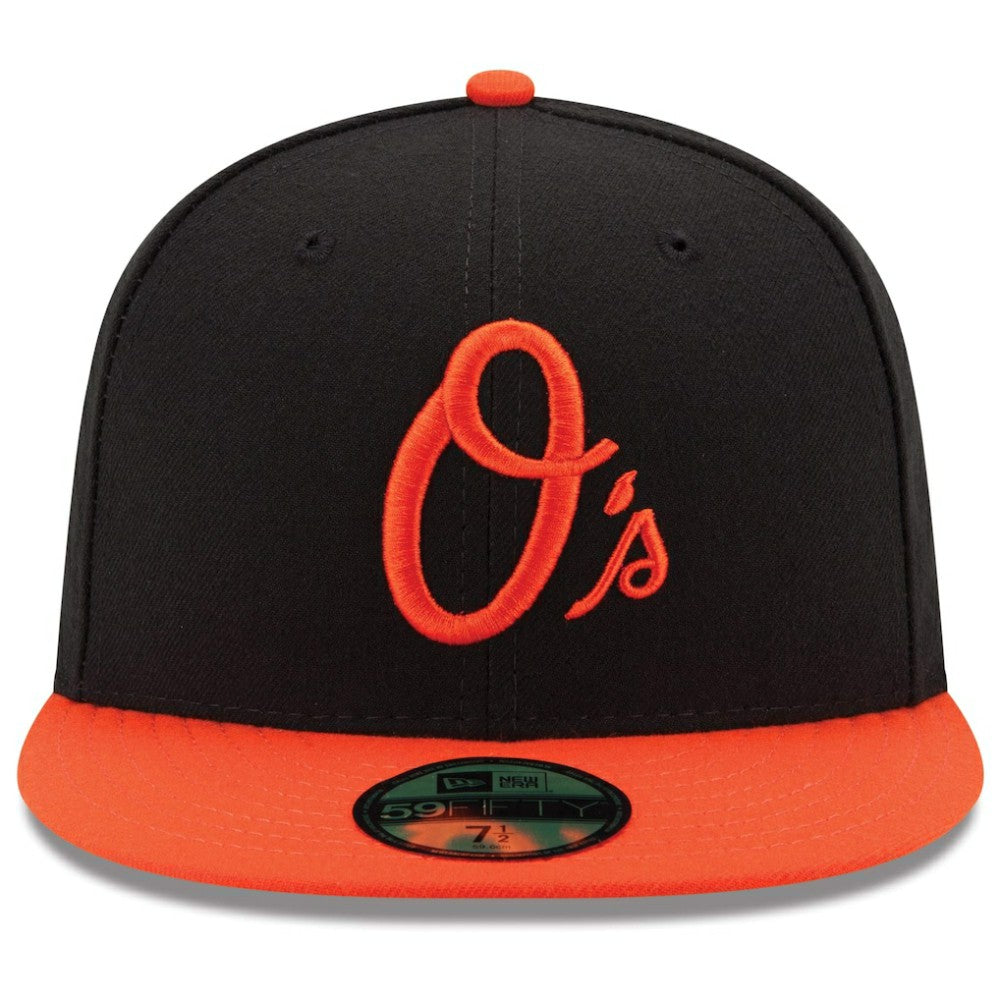 Black/Orange Baltimore Orioles New Era Alternate Authentic Collection On Field 59FIFTY Performance Fitted Hat