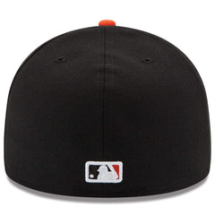 Black/Orange Baltimore Orioles New Era Road Authentic Collection On-Field 59FIFTY Fitted Hat