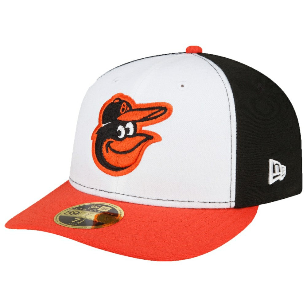 White/Orange Baltimore Orioles New Era Home Authentic Collection On-Field Low Profile 59FIFTY Fitted Hat