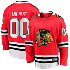 NHL Chicago Blackhawks Fanatics Home Breakaway Custom Jersey