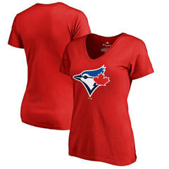 Red Toronto Blue Jays Women's Logo T-Shirt