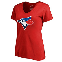 Red Toronto Blue Jays Women's Logo T-Shirt