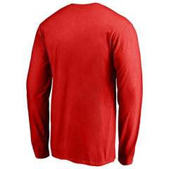 Red Toronto Blue Jays Logo Long Sleeve T-Shirt