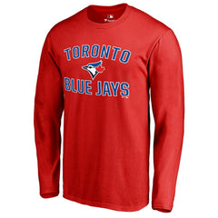 Red Toronto Blue Jays Wordmark Long Sleeve T-Shirt
