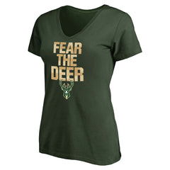 Milwaukee Bucks Women's Mantra V-Neck T-Shirt