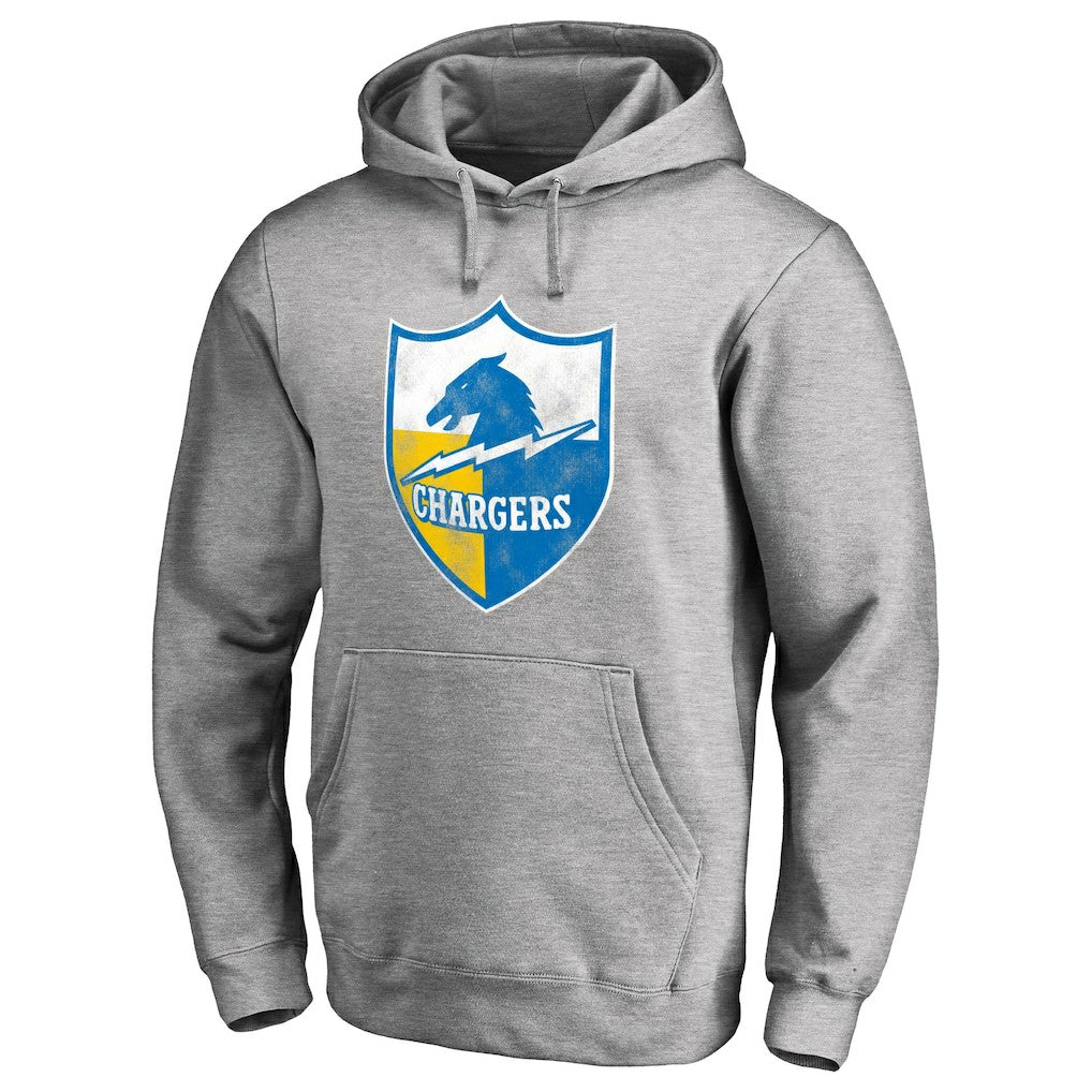 Throwback Logo Pullover Hoodie - Los Angeles Chargers Hoodies