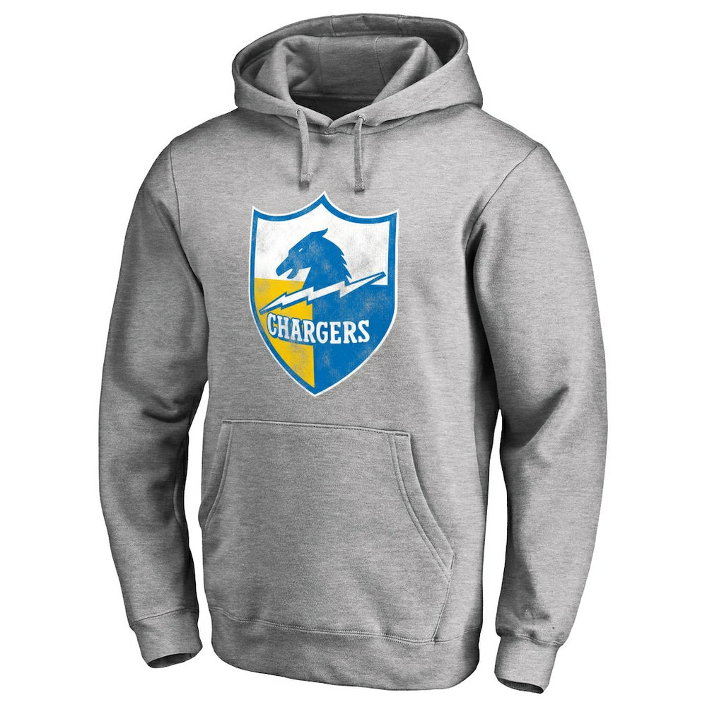 Throwback Logo Pullover Hoodie - Los Angeles Chargers Hoodies