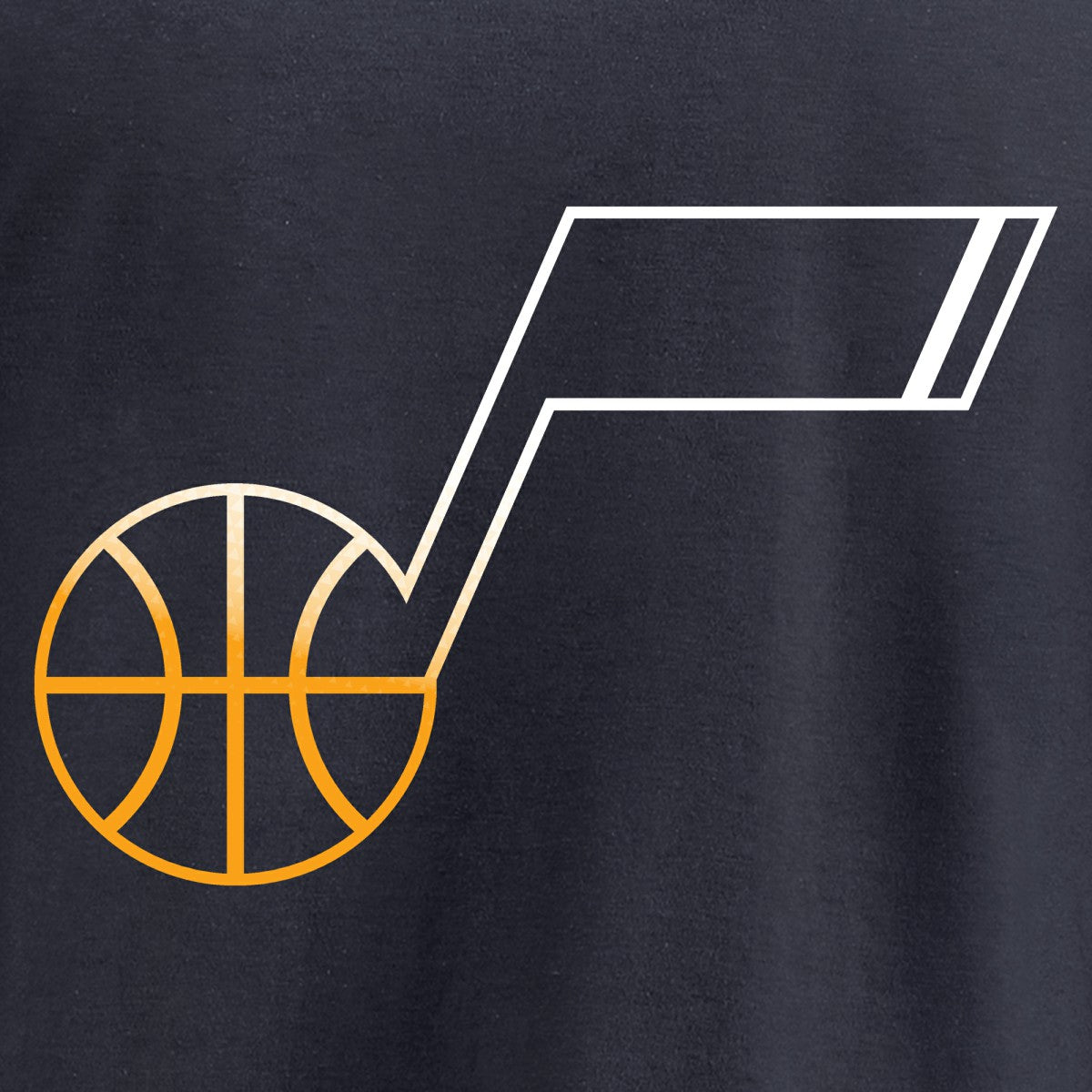 Utah Jazz Gradient Logo Pullover Hoodie