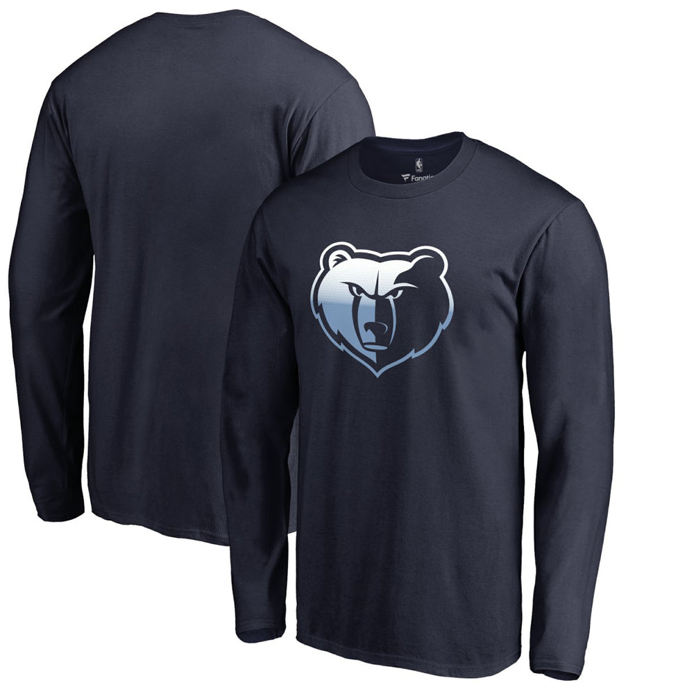Memphis Grizzlies Gradient Logo Long Sleeve T-Shirt