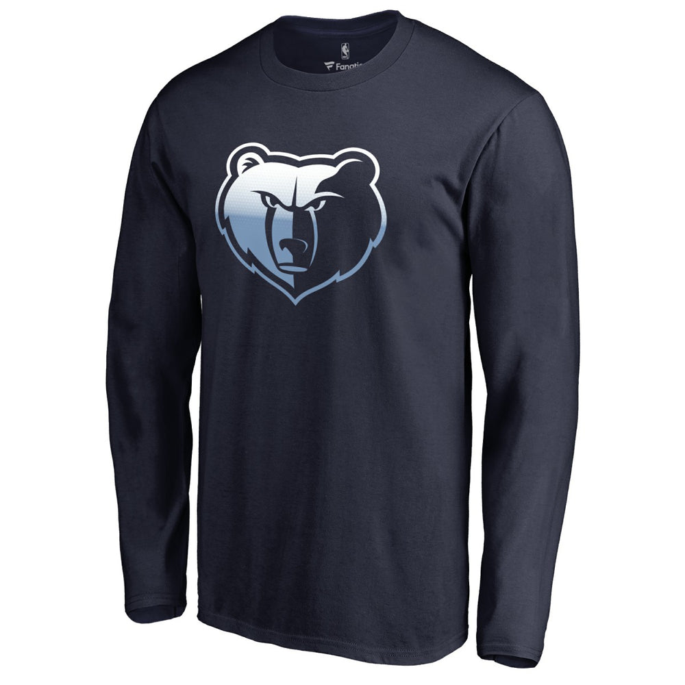 Memphis Grizzlies Gradient Logo Long Sleeve T-Shirt