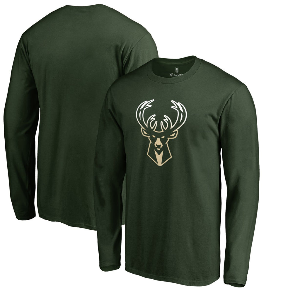 Milwaukee Bucks Gradient Logo Long Sleeve T-Shirt
