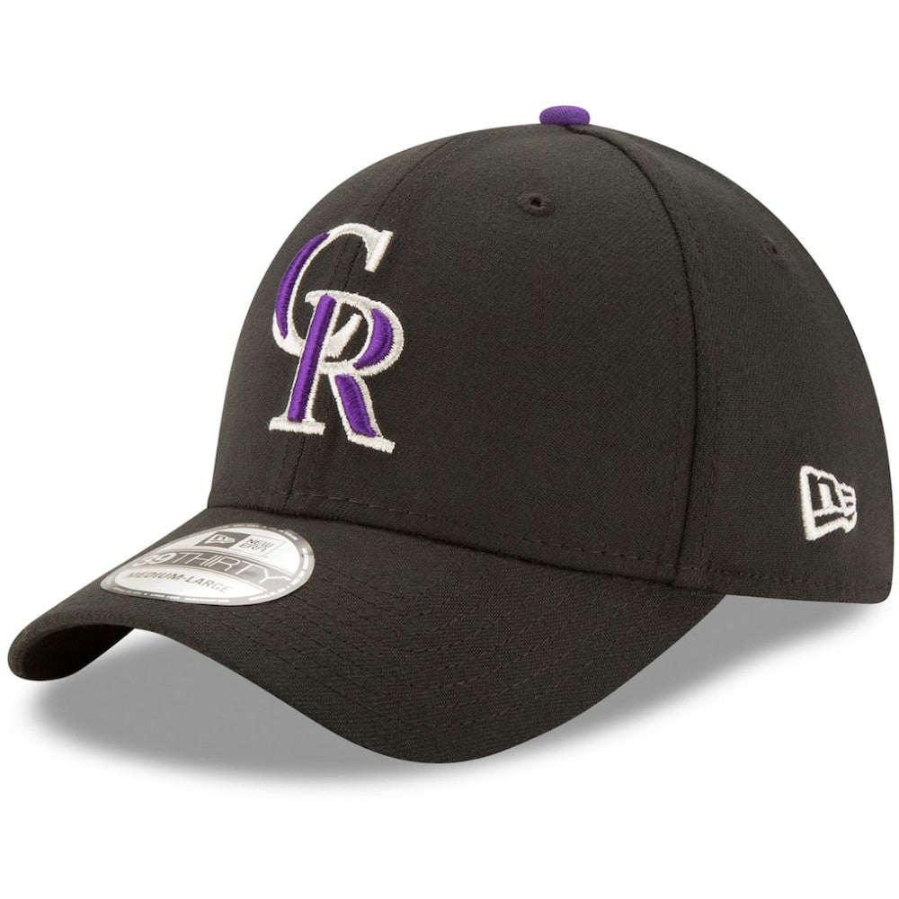 Black Colorado Rockies New Era Game Team Classic 39THIRTY Flex Hat