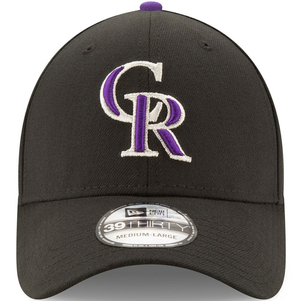 Black Colorado Rockies New Era Game Team Classic 39THIRTY Flex Hat