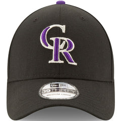 Black Colorado Rockies New Era Game Team Classic 39THIRTY Flex Hat