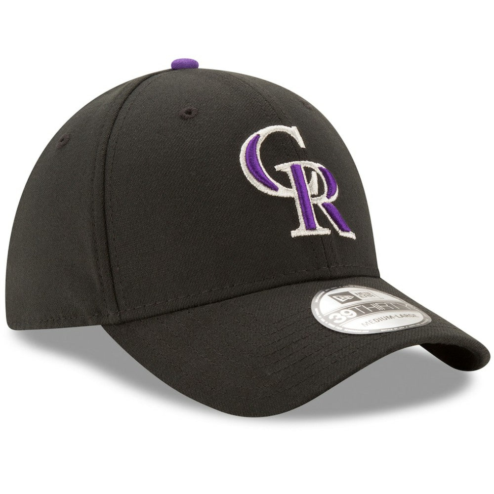 Black Colorado Rockies New Era Game Team Classic 39THIRTY Flex Hat