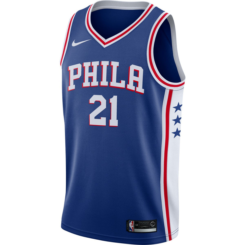 Nike Joel Embiid Philadelphia 76ers Swingman Jersey Royal