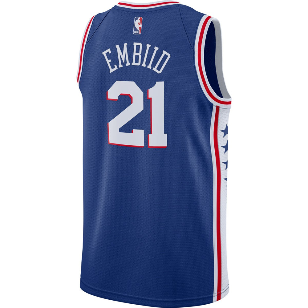 Nike Joel Embiid Philadelphia 76ers Swingman Jersey Royal