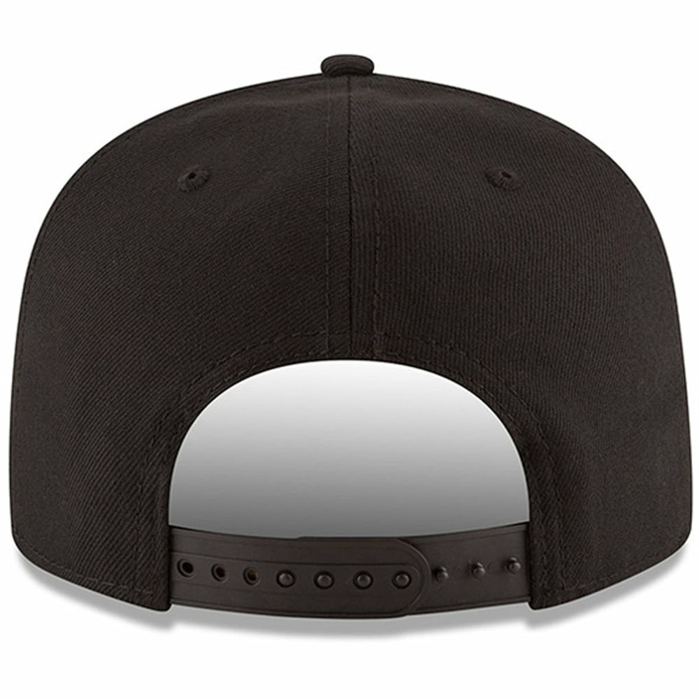 New Era Atlanta Hawks Black & White Logo 9FIFTY Adjustable Snapback Hat