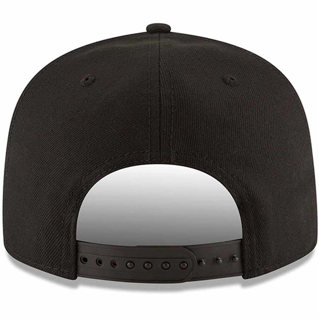 New Era New Orleans Pelicans Black & White Logo 9FIFTY Adjustable Snapback Hat