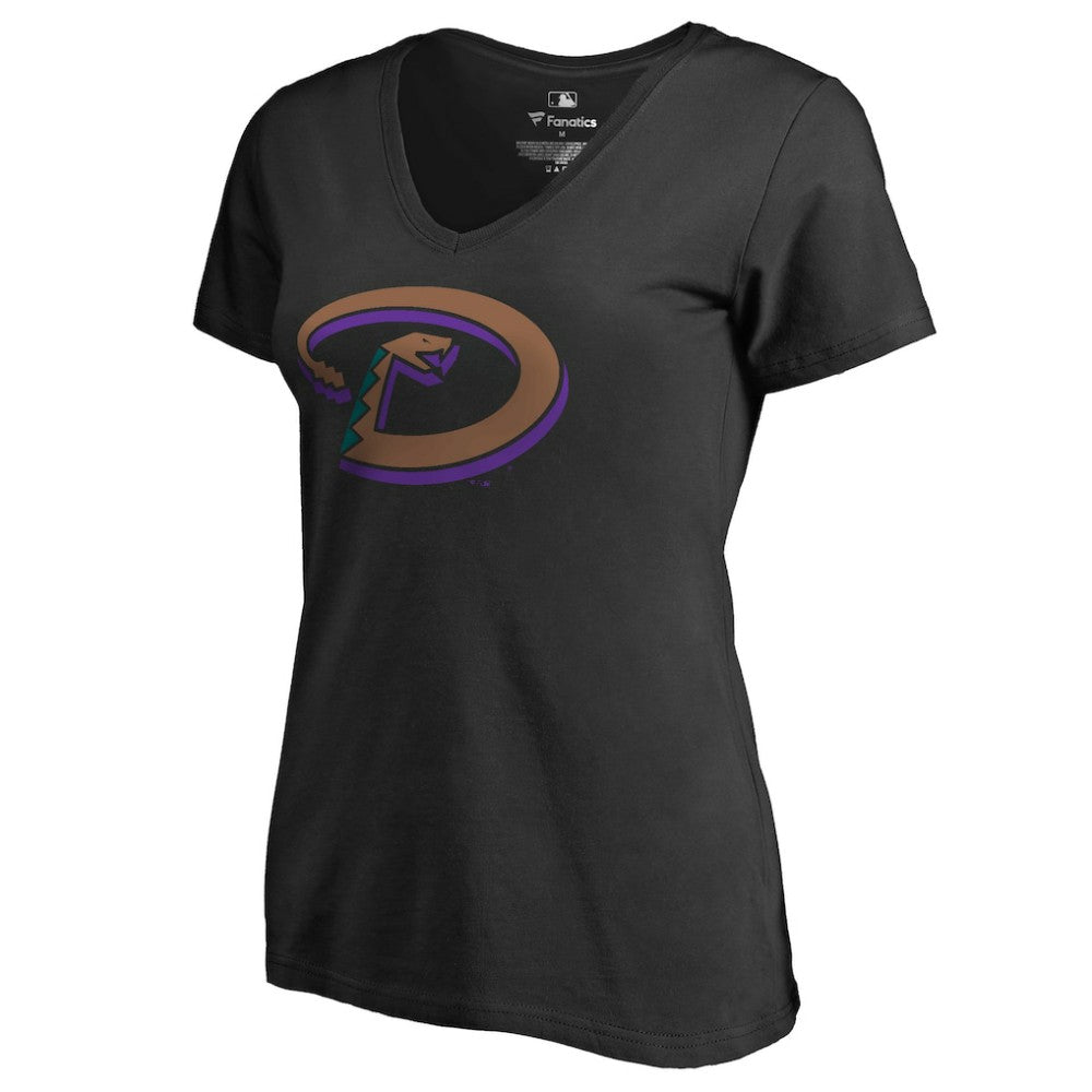 Black Arizona Diamondbacks Women's Cooperstown Collection Forbes T-Shirt