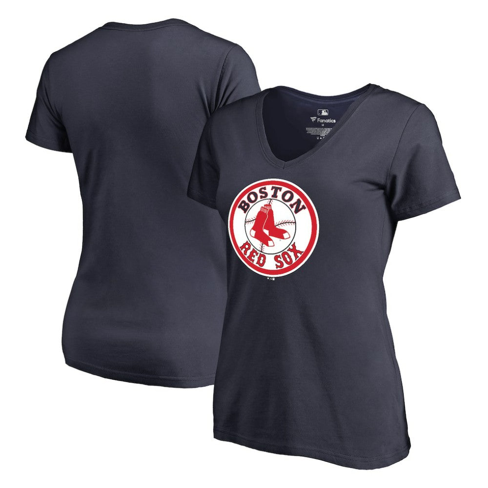 Navy Boston Red Sox Women's Cooperstown Collection Forbes T-Shirt