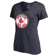Navy Boston Red Sox Women's Cooperstown Collection Forbes T-Shirt