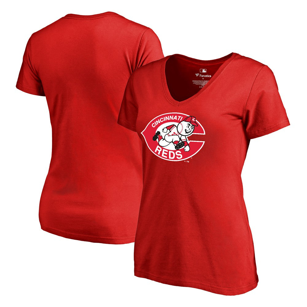 Red Cincinnati Reds Women's Cooperstown Collection Forbes T-Shirt