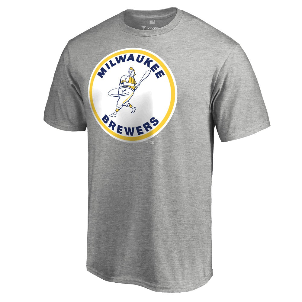 Ash Milwaukee Brewers Cooperstown Collection Forbes T-Shirt