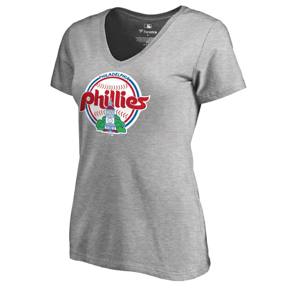 Ash Philadelphia Phillies Women's Cooperstown Collection Forbes T-Shirt