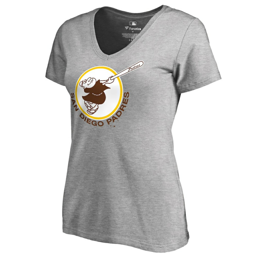 Ash San Diego Padres Women's Cooperstown Collection Forbes T-Shirt