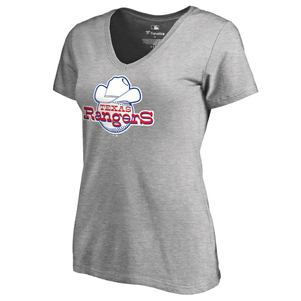 Ash Texas Rangers Women's Cooperstown Collection Forbes T-Shirt