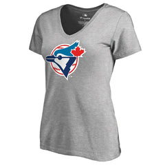 Ash Toronto Blue Jays Women's Cooperstown Collection Forbes T-Shirt