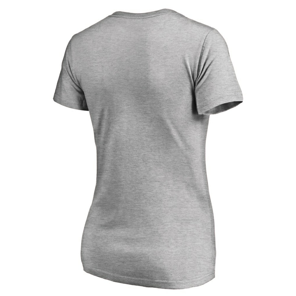 Heather Gray Texas Rangers Women's Core Wahconah V-Neck T-Shirt