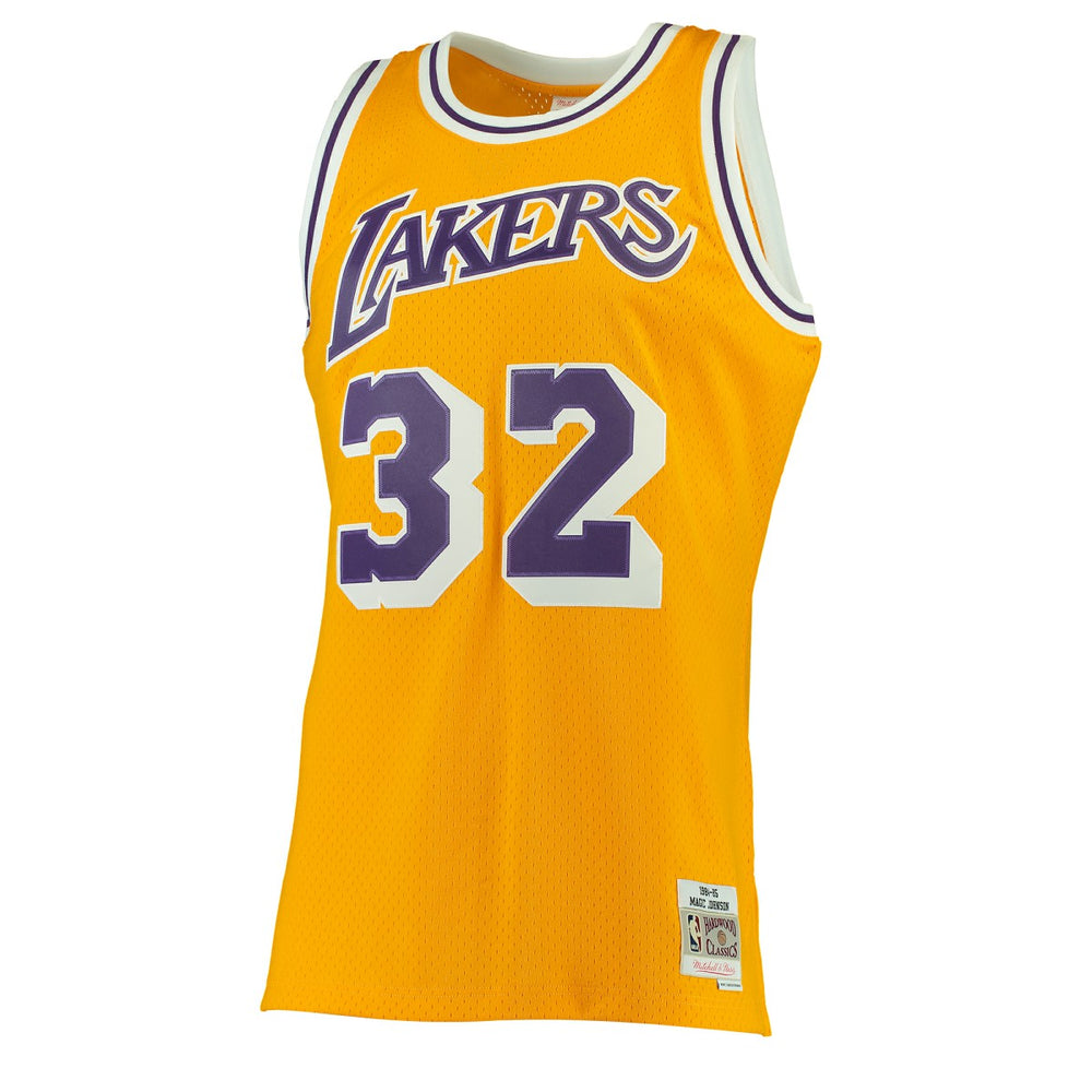 Mitchell & Ness Magic Johnson Los Angeles Lakers 1984/85 Hardwood Classics Swingman Jersey