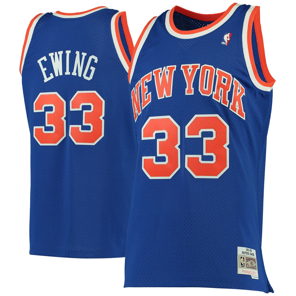 Mitchell & Ness Patrick Ewing New York Knicks 1991/92 Hardwood Classics Swingman Jersey