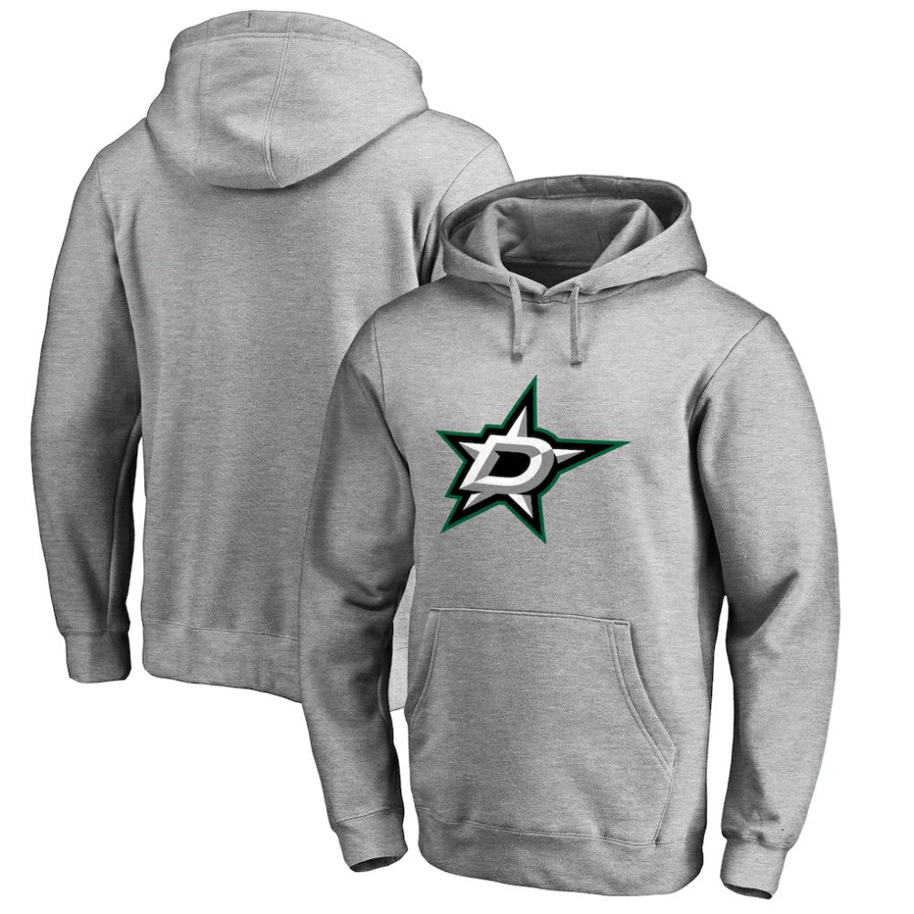 NHL Dallas Stars Primary Team Logo Fleece Fitted Pullover Hoodie