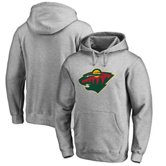 NHL Minnesota Wild Primary Team Logo Fleece Fitted Pullover Hoodie