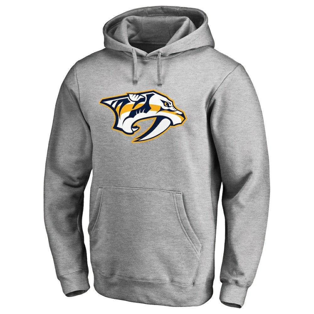 NHL Nashville Predators Primary Team Logo Fleece Fitted Pullover Hoodie