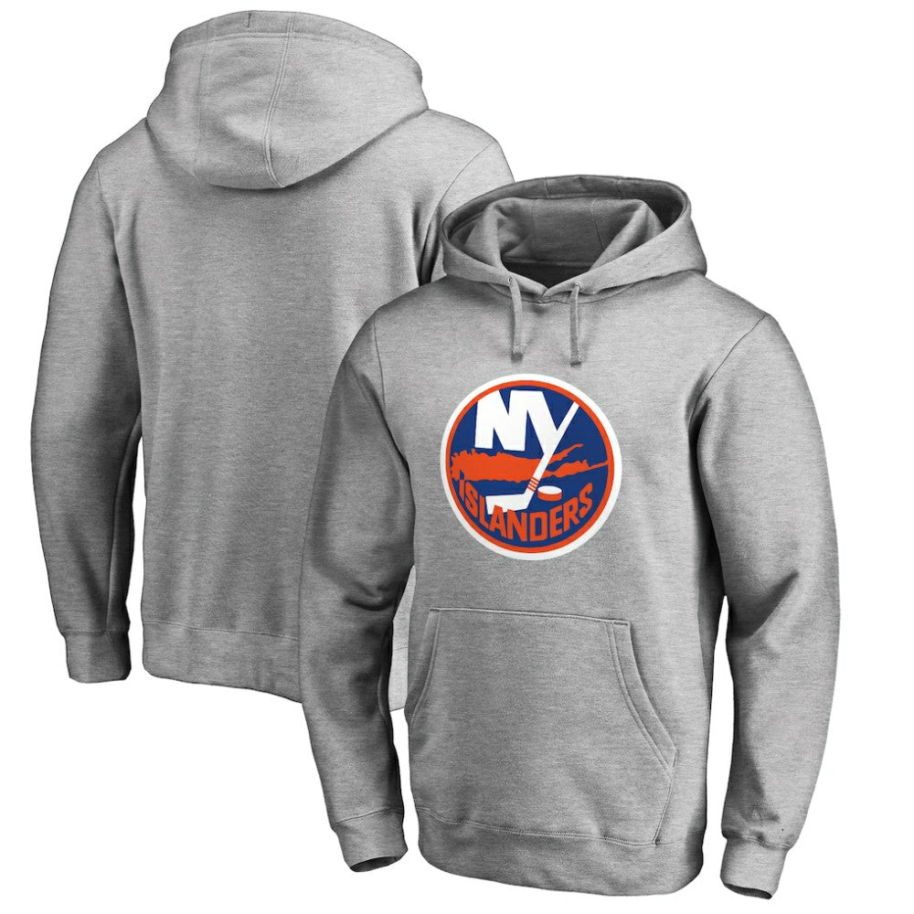 NHL New York Islanders Primary Team Logo Fleece Fitted Pullover Hoodie