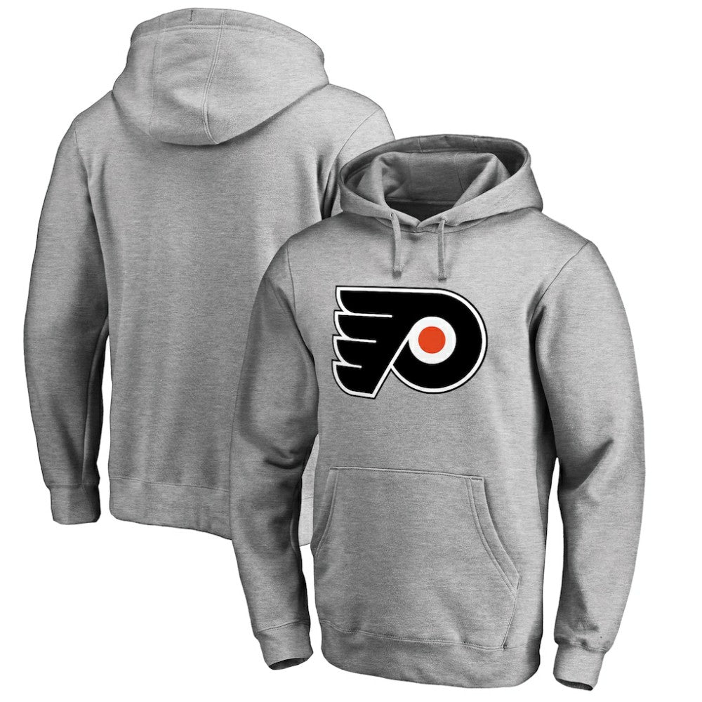 NHL Philadelphia Flyers Primary Team Logo Fleece Fitted Pullover Hoodie