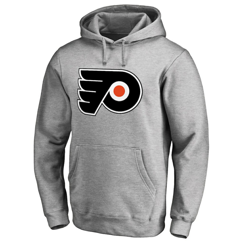 NHL Philadelphia Flyers Primary Team Logo Fleece Fitted Pullover Hoodie