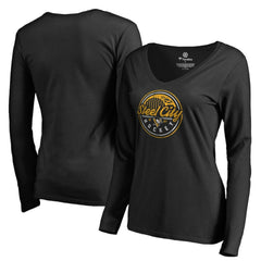 NHL Pittsburgh Penguins Women's Hometown Collection Steel City Long Sleeve T-Shirt